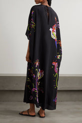 Modestt - Black Neon Splash Kaftan Dress